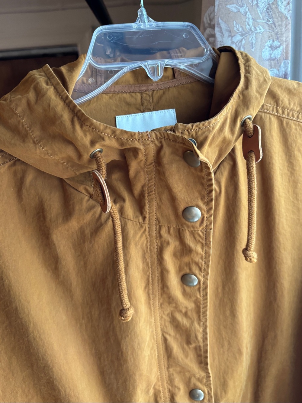 EUC Madewell Anorak Raincoat | Tan Brown Utility Rain Jacket | Women’s Plus 2X - Picture 7 of 16
